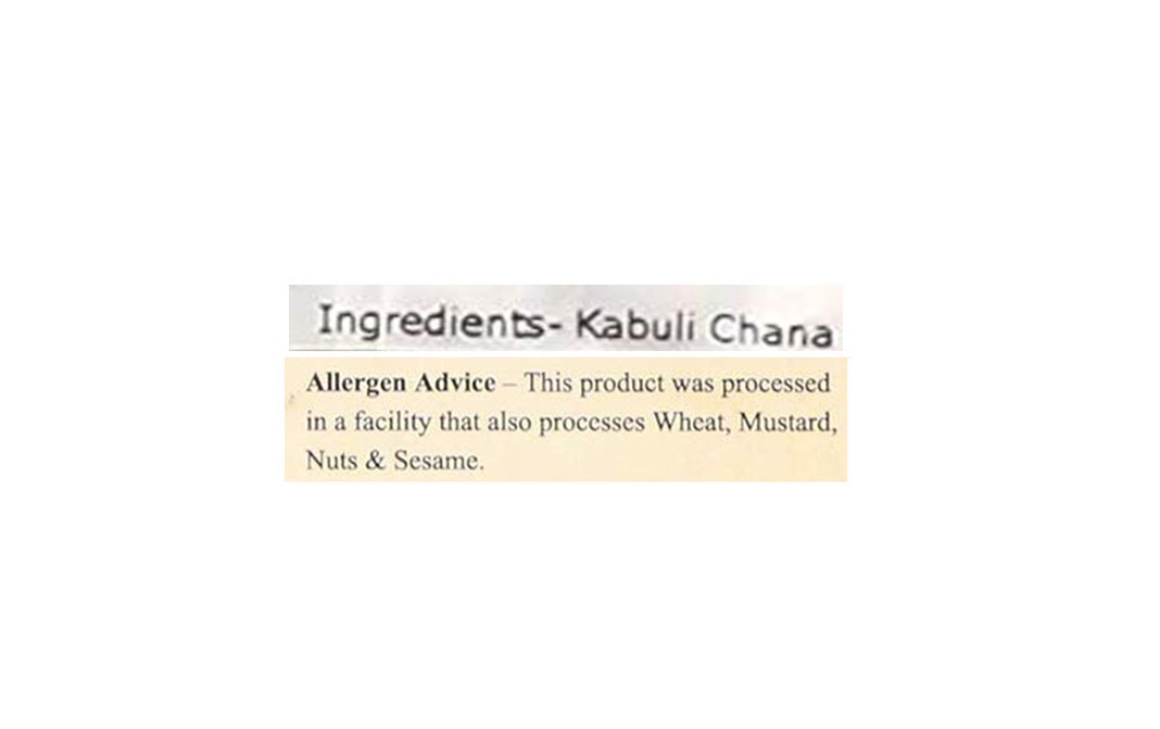 Elworld Organic Kabuli Chana    Pack  1 kilogram